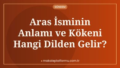 Aras İsminin Anlamı ve Kökeni Hangi Dilden Gelir?